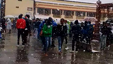 Snowfall at Kedarnath