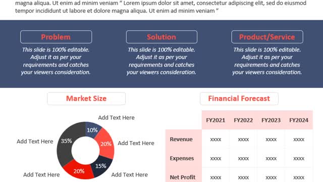 One Pager Investors Pitch Deck PowerPoint Slide