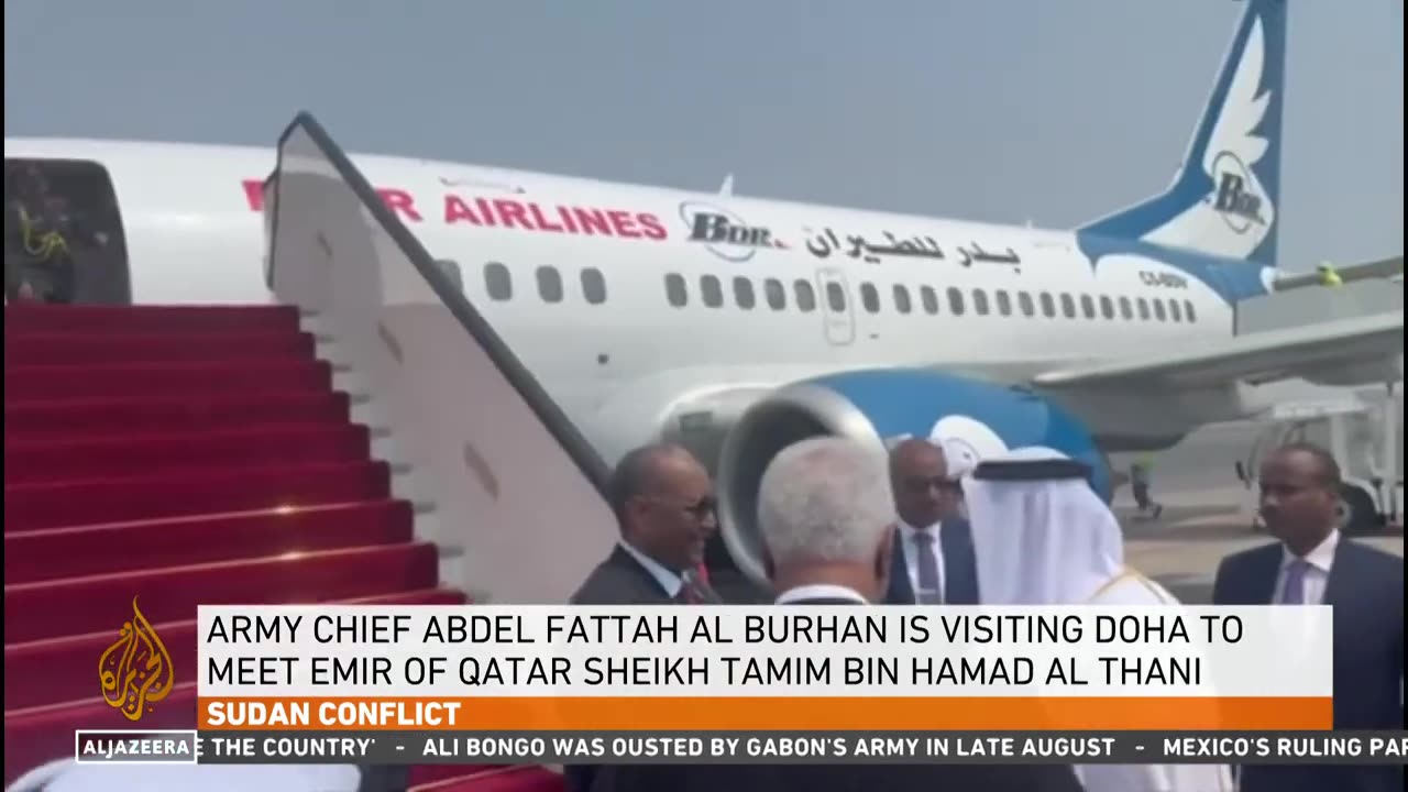 Burhan arrives in Doha: Military leader meets the Emir of Qatar