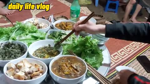 The young man couldn't help but eat a few bites first