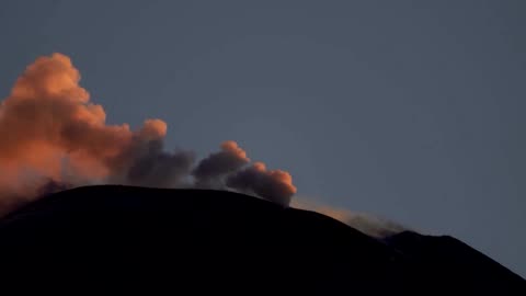 Now Mount Etna blows pink vortex rings