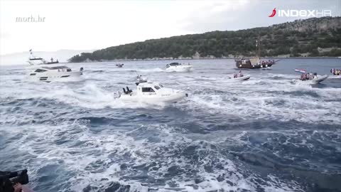 Hrvatska vojska na dočeku Vatrenih u Dalmaciji