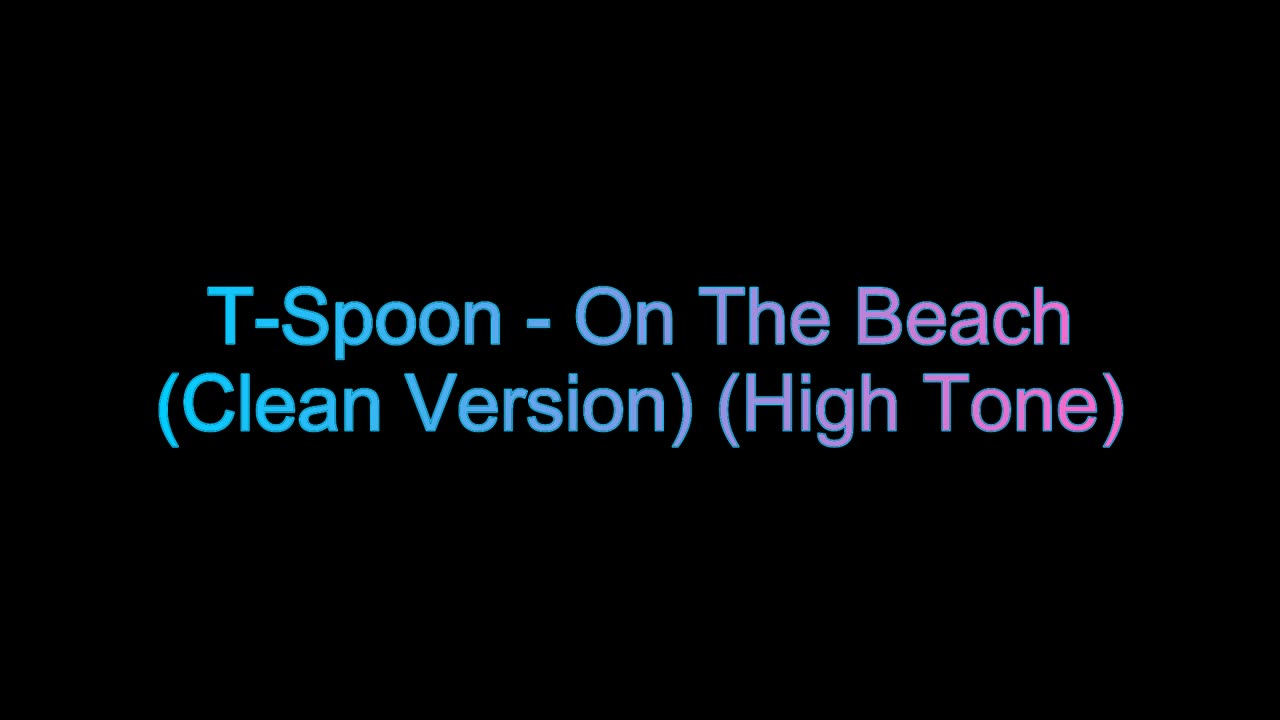 T-Spoon - On The Beach (Clean Version) (High Tone) (Not My Song)