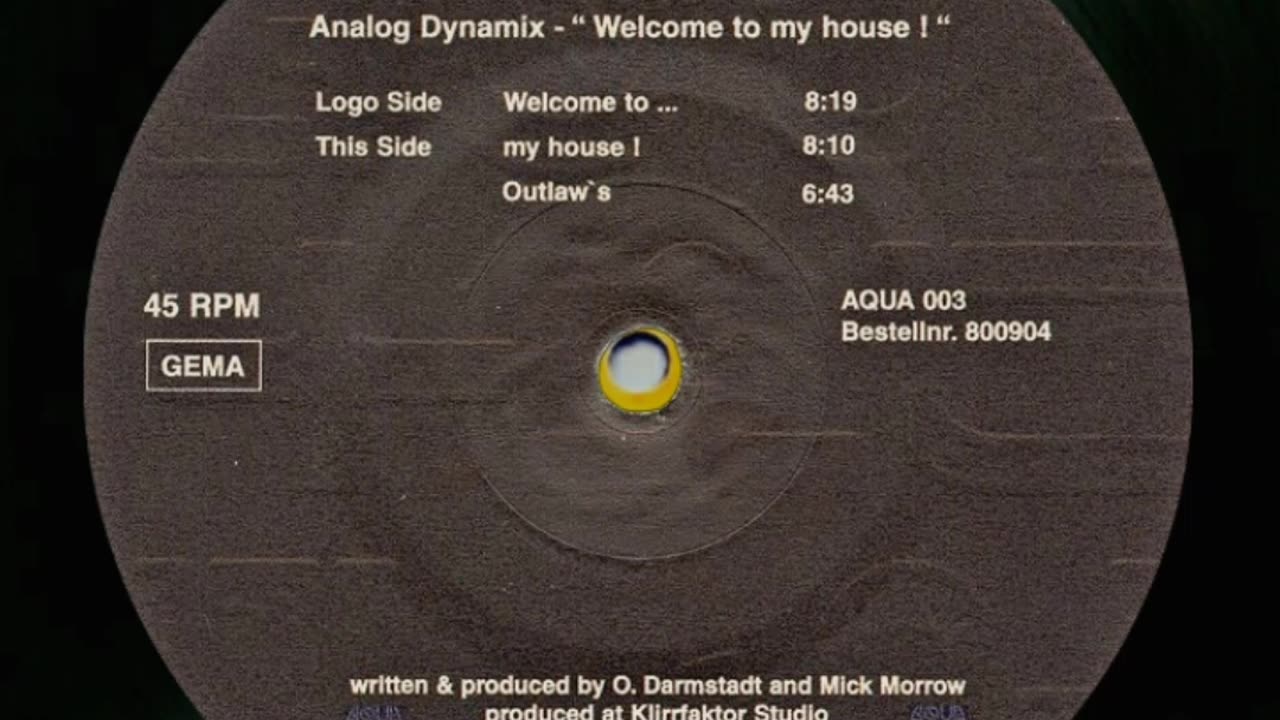 Analog Dynamix – Welcome To... 1995 (Trance, Acid)