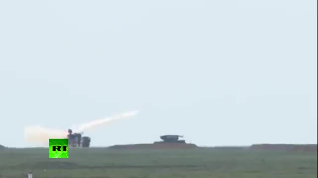 Video Russia test launches missiles during planned drills.