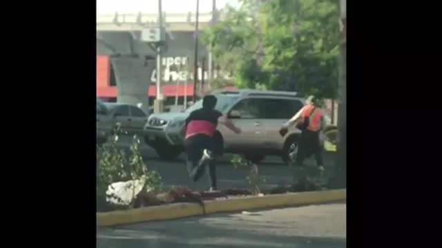 Music snapchat series guy drinking then falling down on a road