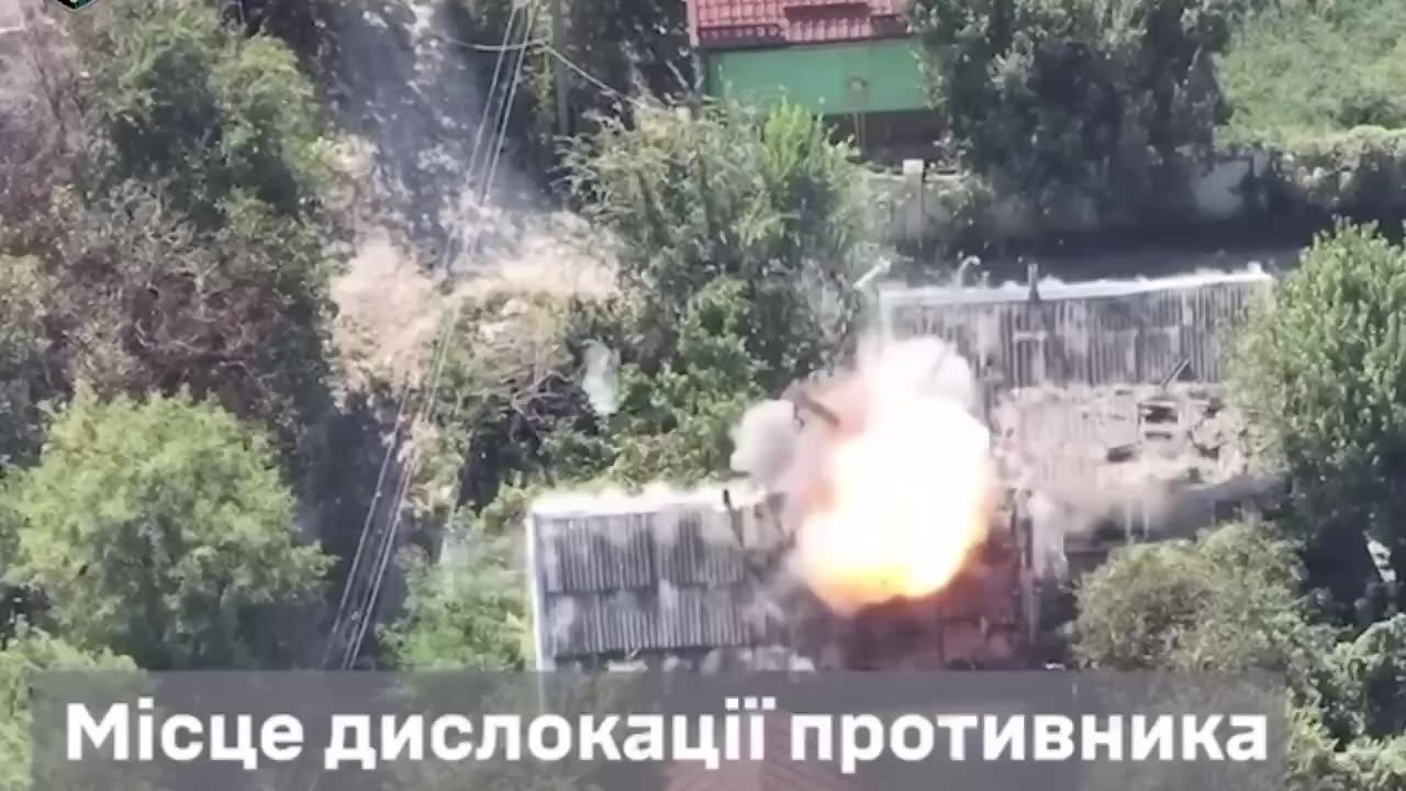 Ukrainian Heavy Drones Demolish Russian Command Post