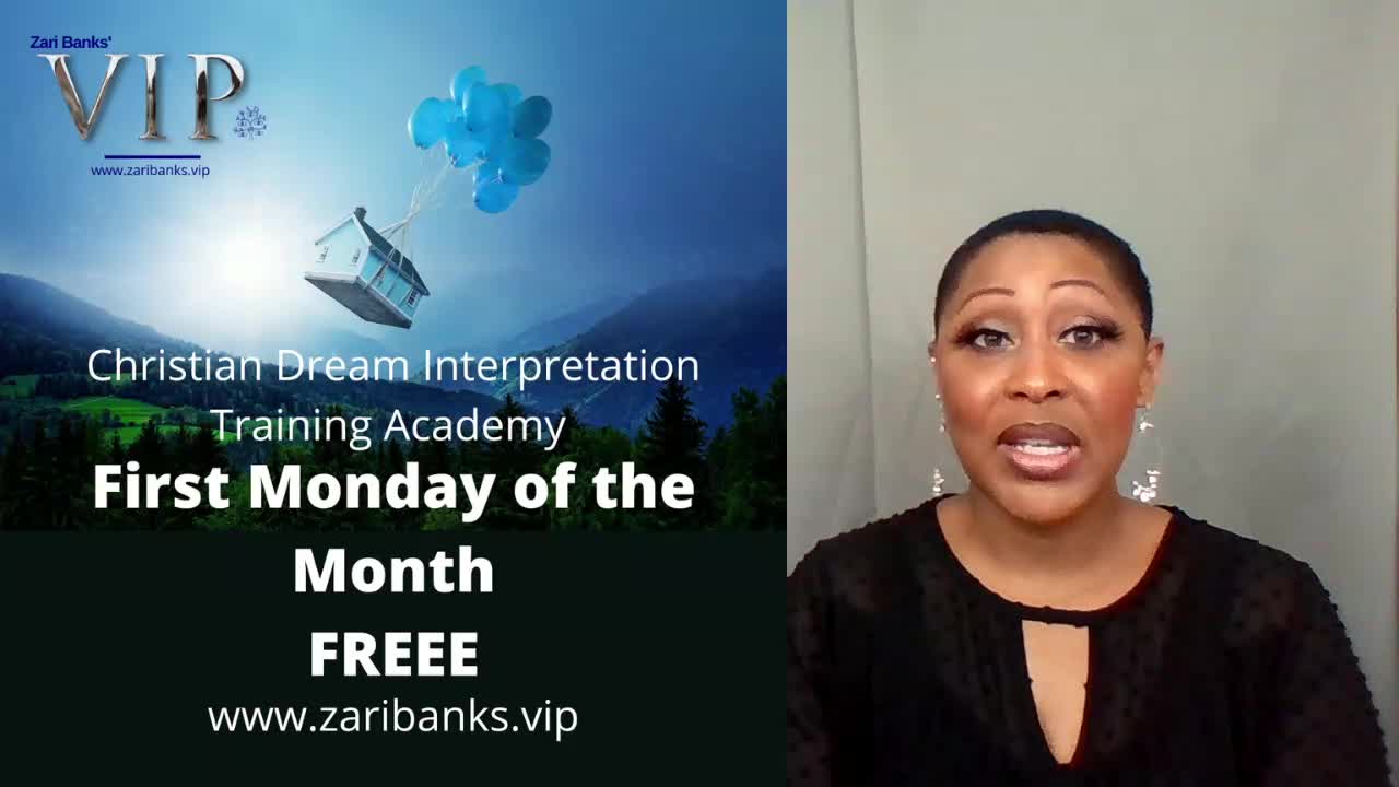 FREE Christian Dream Interpretation Training | Zari Banks, M.Ed | Sep. 3, 2022 - Ztv