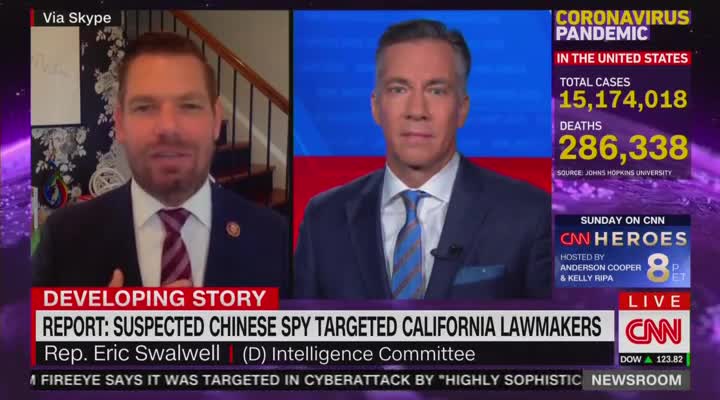 Dem Swalwell Says Relationship With Chinese Spy ‘Classified’