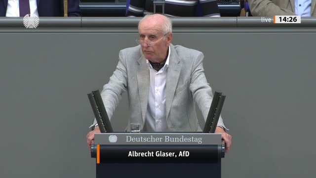 Albrecht Glaser Rede vom 13.05.2022 - Ermäßigter Mehrwertsteuersatz in der Gastronomie