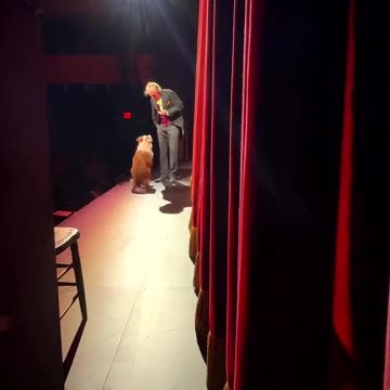 This is Whidbey. He just got a huge round of applause for his first ever theater role.