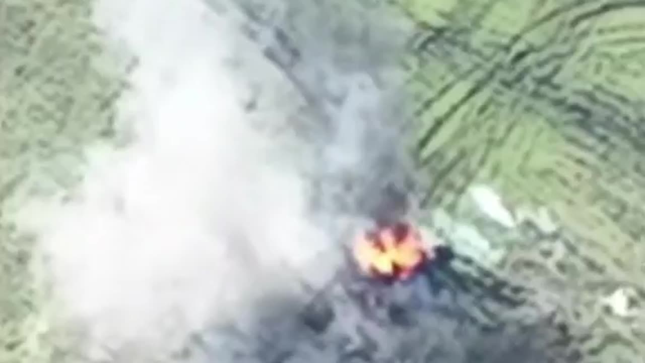 Spectacular Detonation of a Russian APC Hitting a Mine