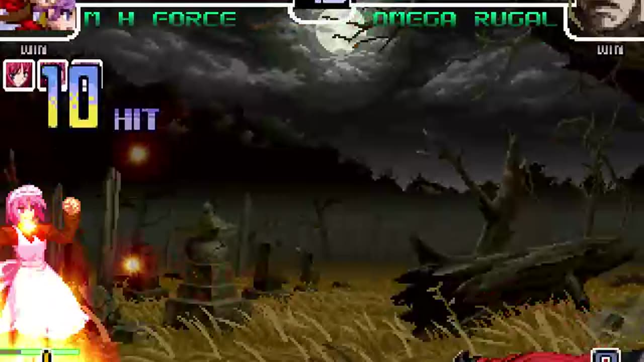 Hisui, Kohaku, Mech Hisui, and the fleet (Me) vs Ultimate Rugal Bernstien