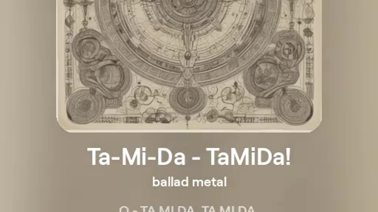 4 - Ta-Mi-Da - TaMiDa! - ballad metal - tekst Ewa Lipka, śpiew i muzyka SI/AL 🎵 - 13.06.2024