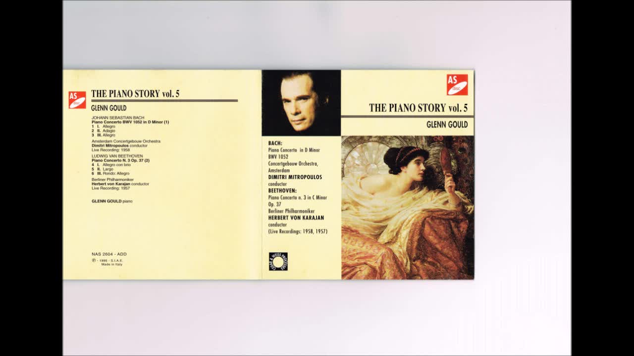 J.S.Bach - Piano Concerto No.1 Gould Mitropoulos Concertgebouw