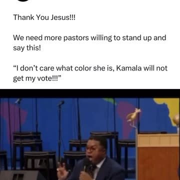 We need more Pastors willing to stand up and say this!