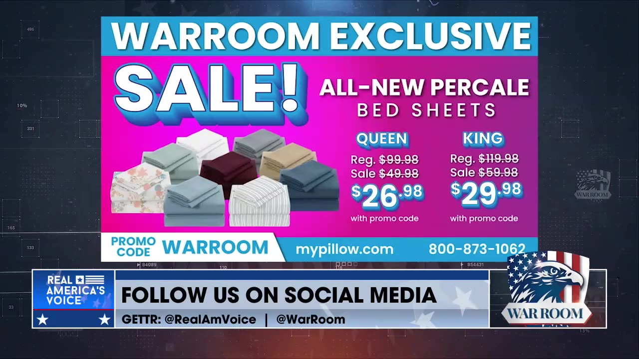 Go To MyPillow Today For WarRoom Exclusive Deals On New Bed Sheets