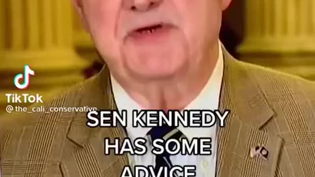 Senator Kennedy has some advice for Dr. Fauci 🤣