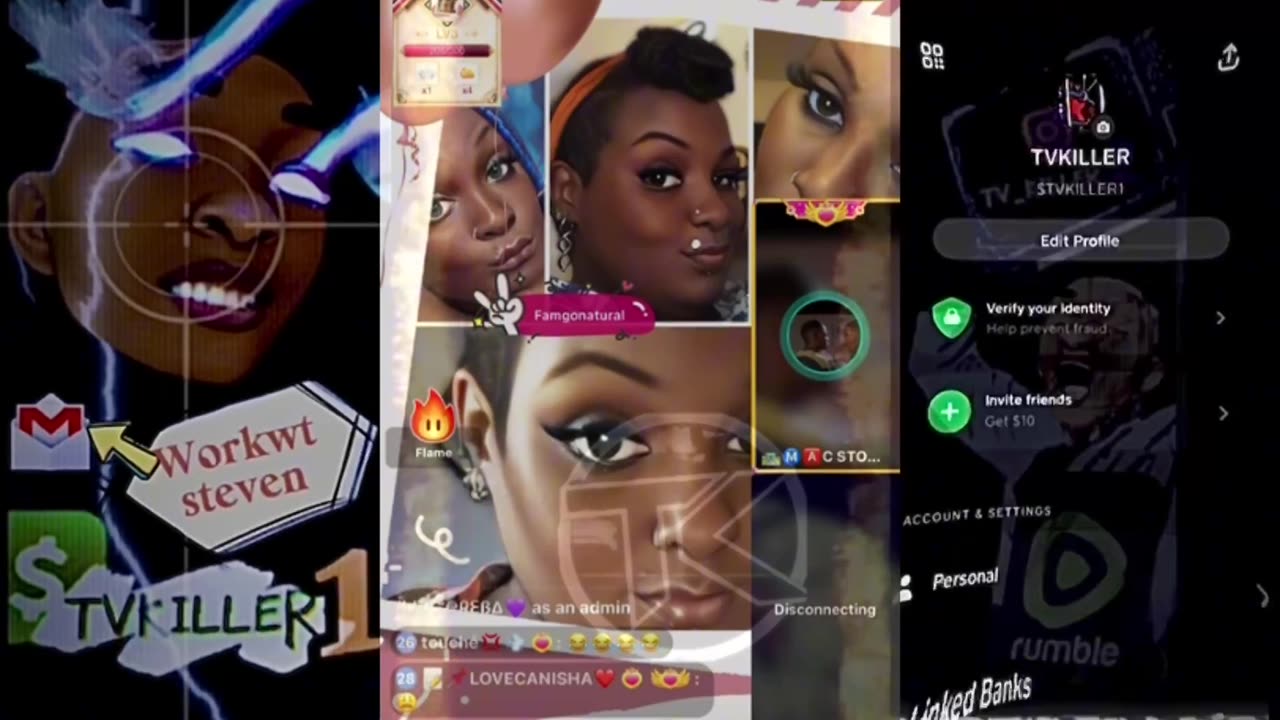 FAMGONATURAL LIVE GO CRAZY MS DIEVERES KICKS AMAZING DIVA LORD FREZA VS DIXON