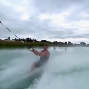 On the water you move quickly with the plate tied to a boat