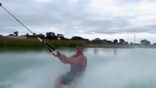 On the water you move quickly with the plate tied to a boat