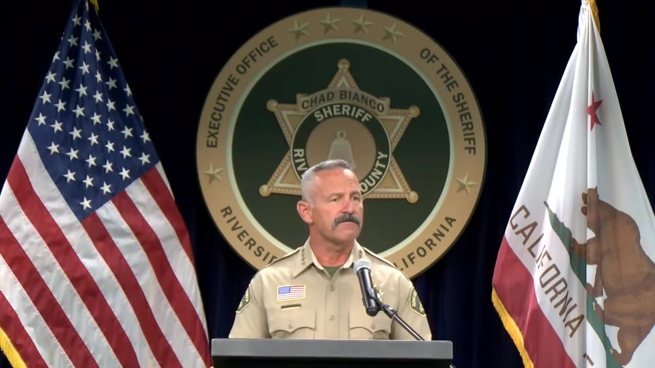 Riverside County Sheriff provides details after arrest of armed man outside Trump rally in Coachella