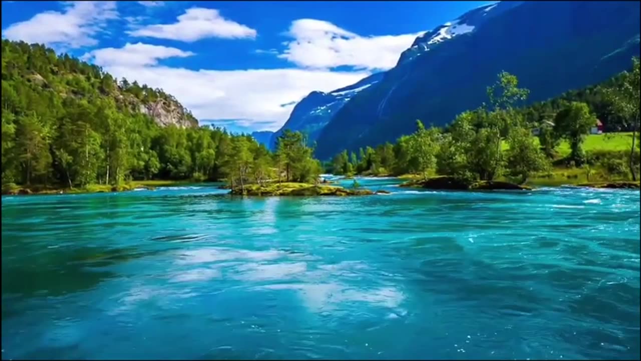 4k video ultra hd Scenic Relaxation Film with Peaceful Relaxing