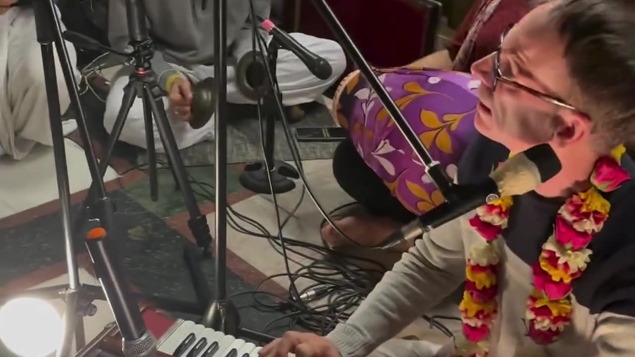 Temple kirtan at Iskcon Sydney, Australia July 2024