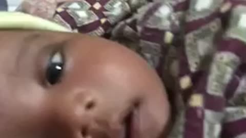 My cutee Seesam feeling cold, 3 months old baby