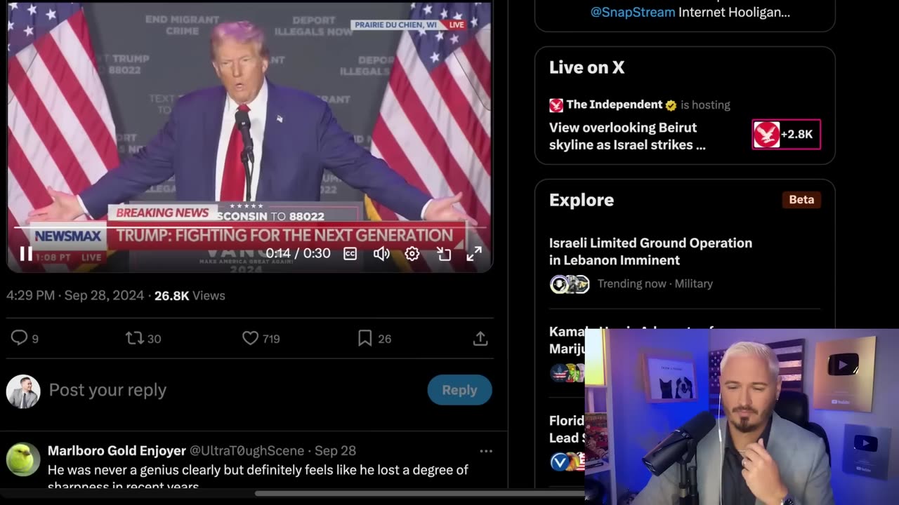 WATCH_ TRUMP HAS SEVERE BRAIN MALFUNCTION AT RALLY _ The Kyle Kulinski Show