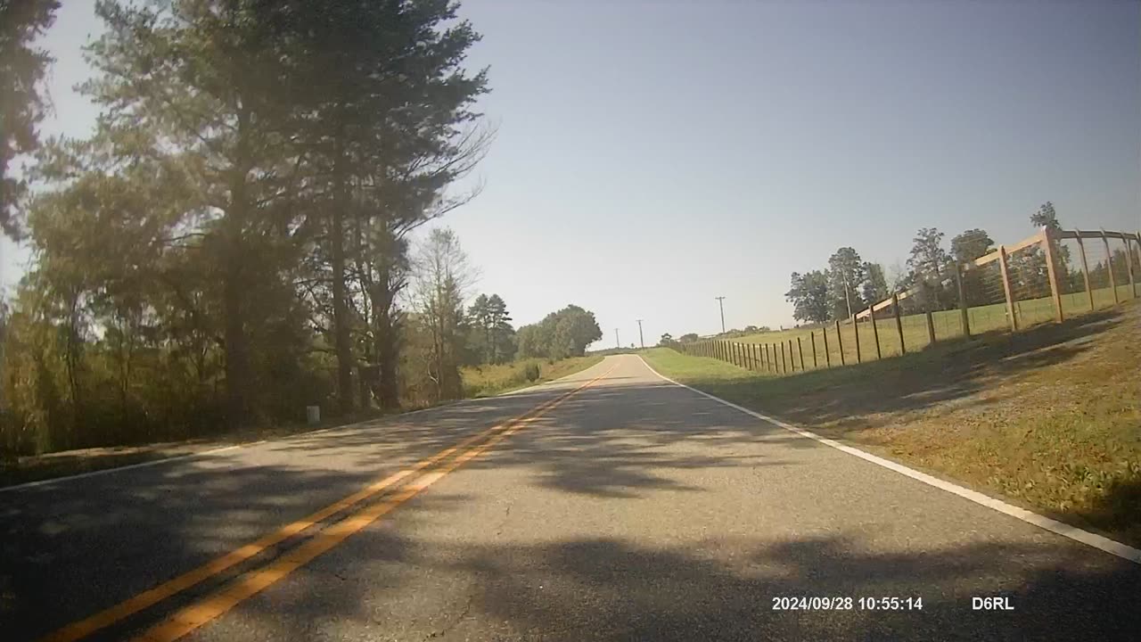 South on NC 206 toward New Salem, NC