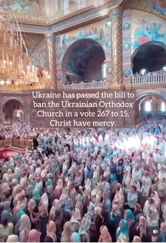 Christianity is officially banned in Ukraine.