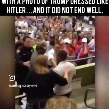 Black Trump supporter punches white Libtard