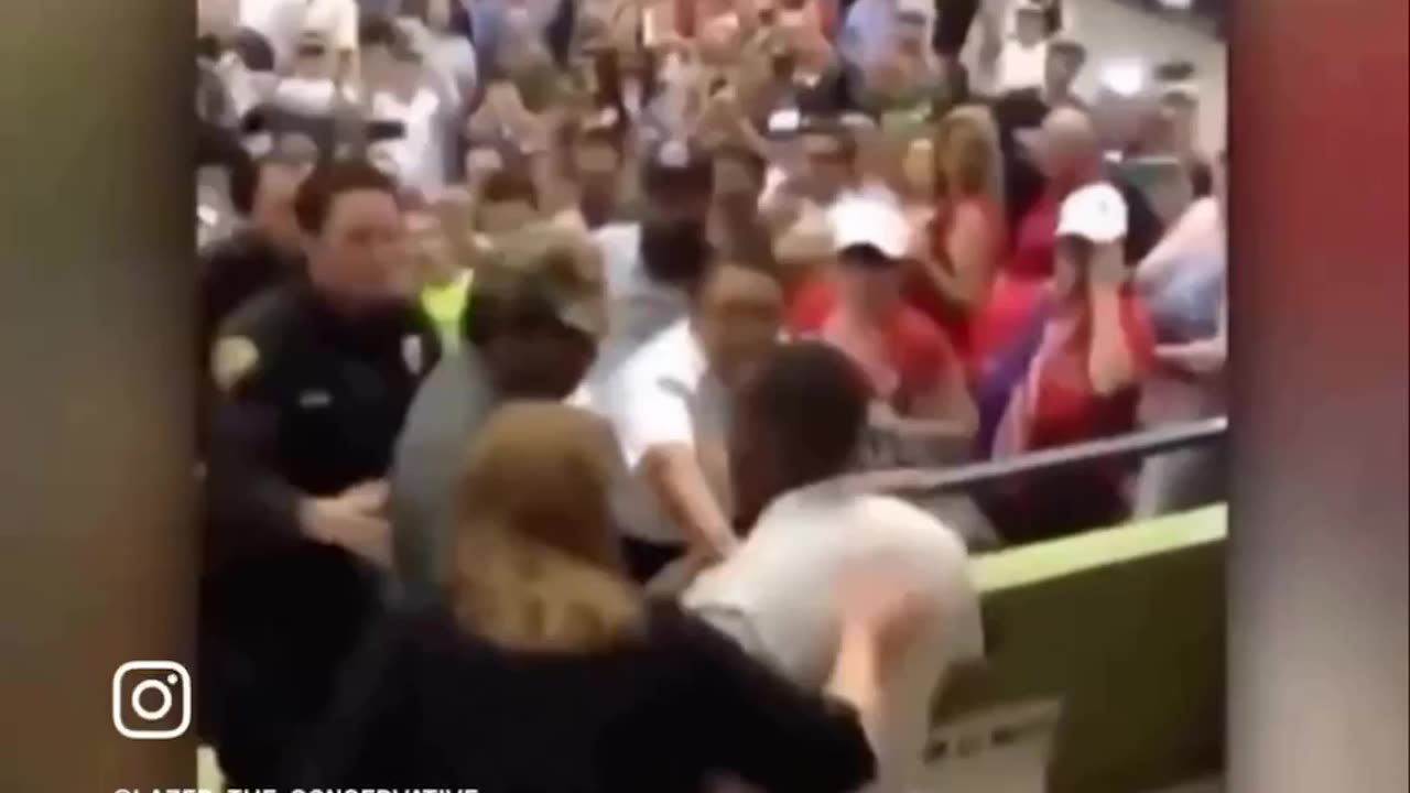 Black Trump supporter punches white Libtard