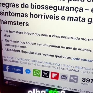 CHINA CREATES DEADLY VIRUS