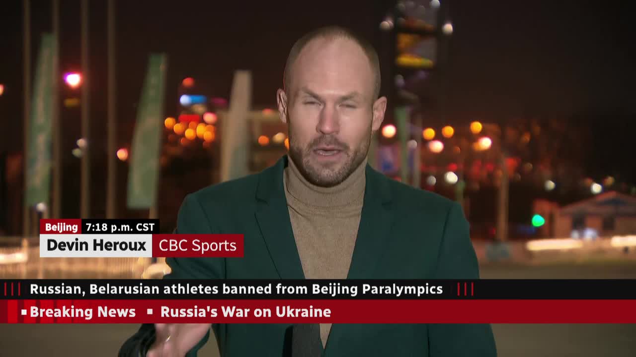 Russian, Belarusian athletes banned from Winter Paralympics