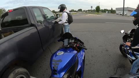 Tension Between Truck and Bikers