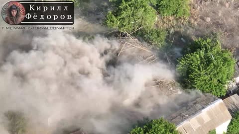 Multiple views of a Russian LMUR striking an AFU temporary deployment point