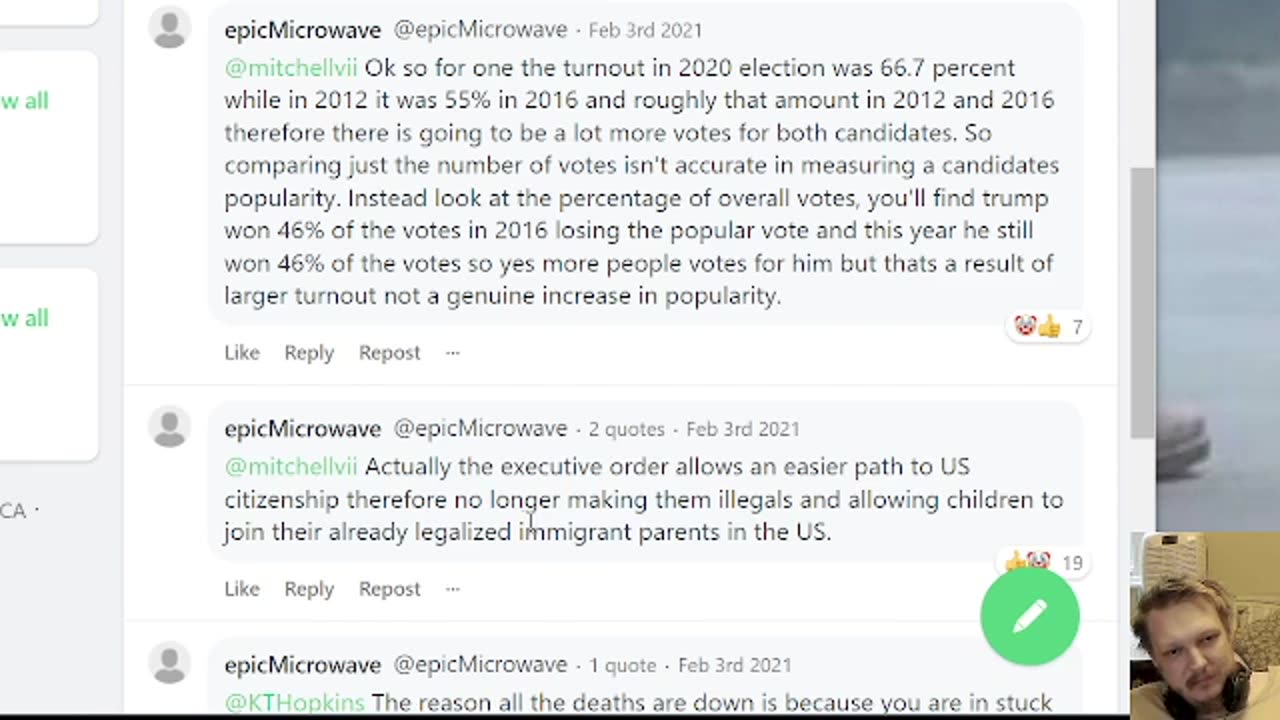 Examining Crook's alleged social media account on gab.
