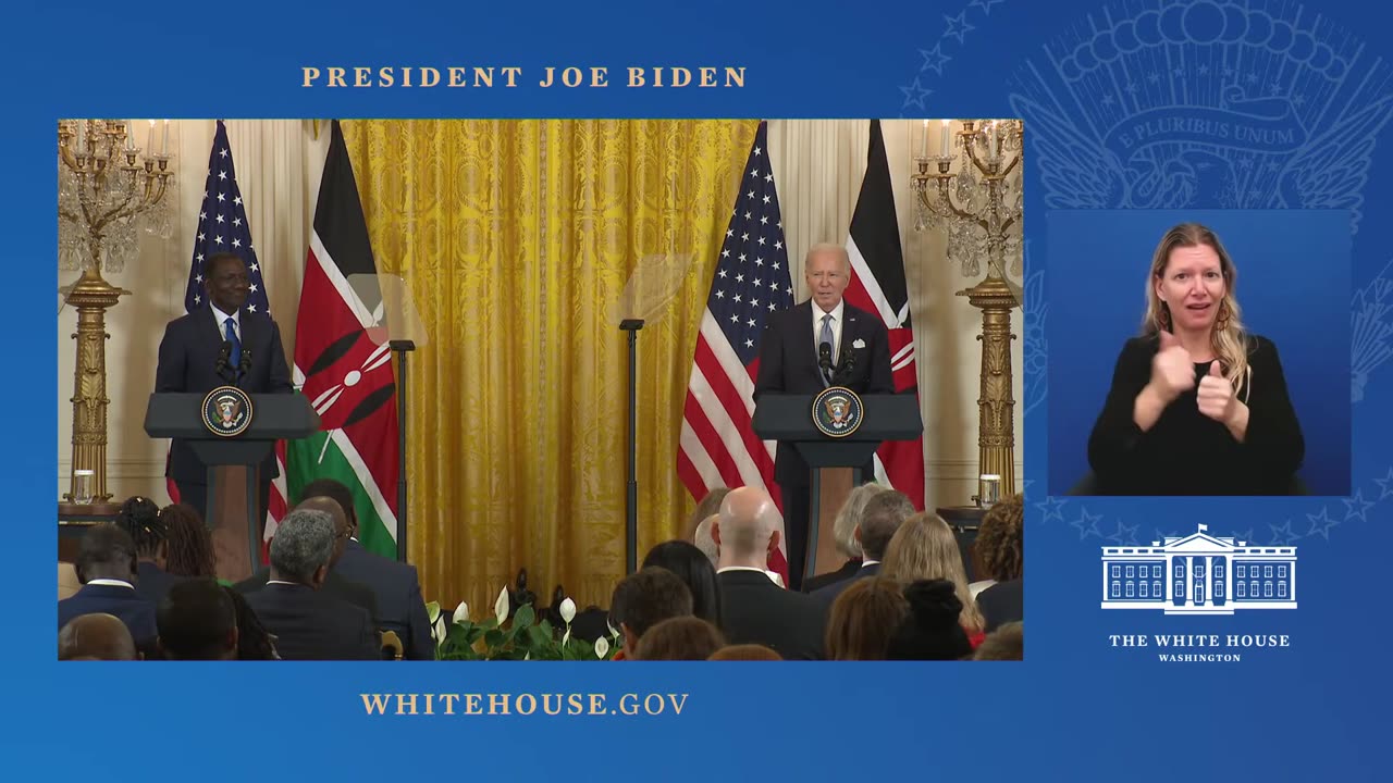 President Biden Holds a Joint Press Conference with President William Ruto of Kenya