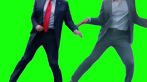 Donald Trump and Elon Musk AI Dance | Green Screen