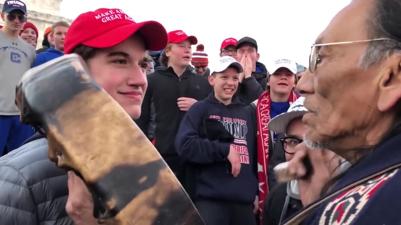 Nick Sandmann smirking video