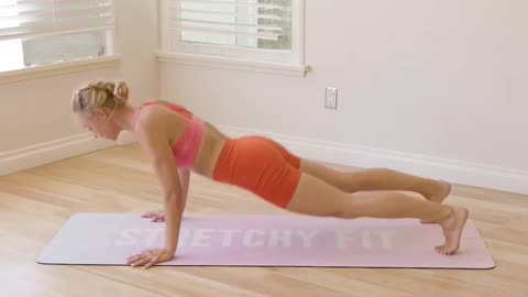 Lifting weights from plank pose