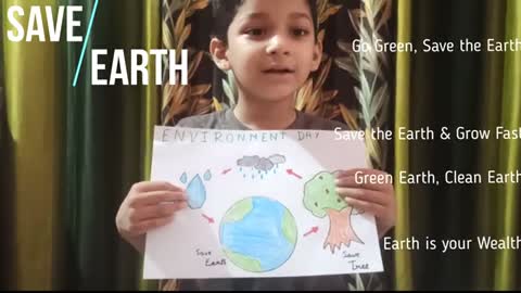 Few lines on Earth day for kids - Few lines on Save Earth, save life - Speech on Earth Day