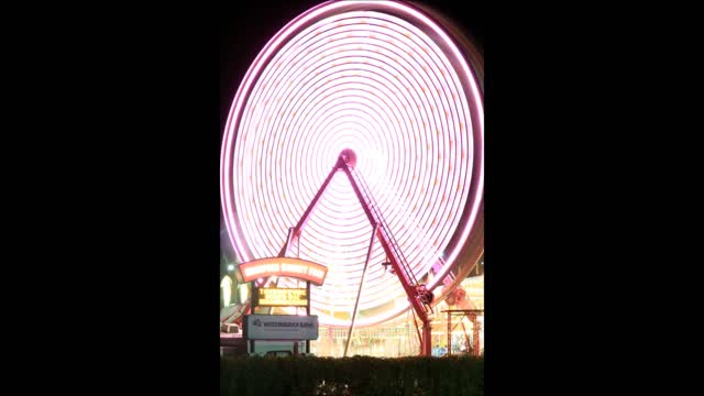 Ferris Wheel Long Exposer Photo Montage.