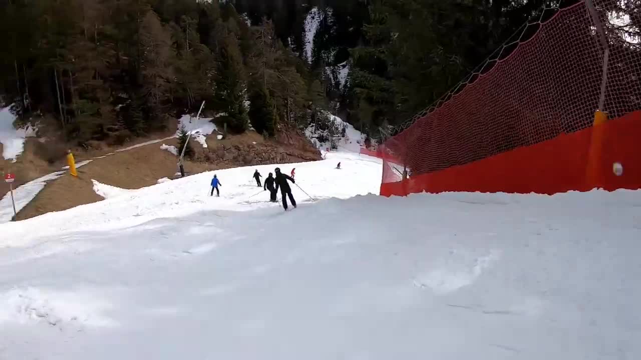 La Longia (Seceda-Ortisei), Val Gardena, Italian Dolomites - 9min of non-stop skiing