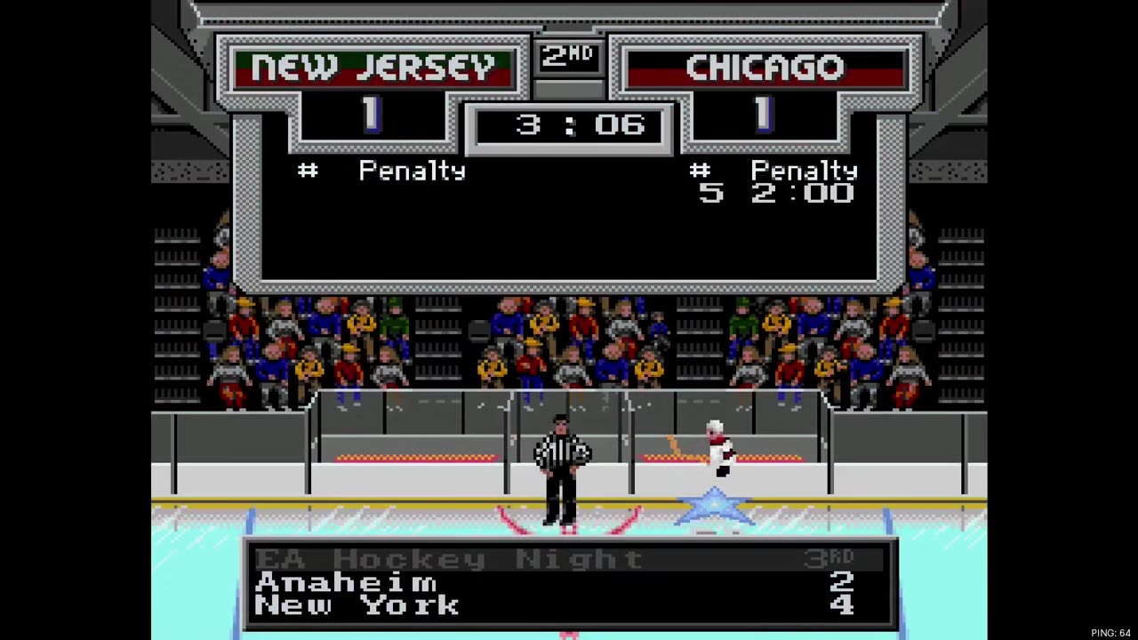 NHL '94 New Player League game 10 - Len the Lengend (NJ) at Arcade1up (CHI)