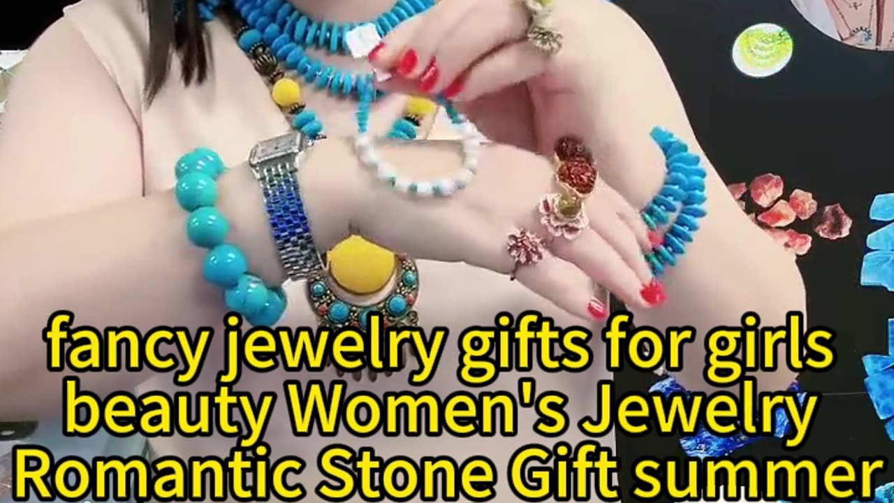 GN-20240914-05 fancy jewelry gifts for girls beauty Women's Jewelry Romantic Stone Gift