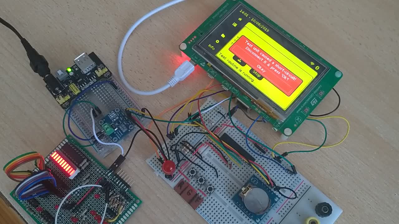 UPTS - Testing the Short-Circuit detection circuit (STM32F746)