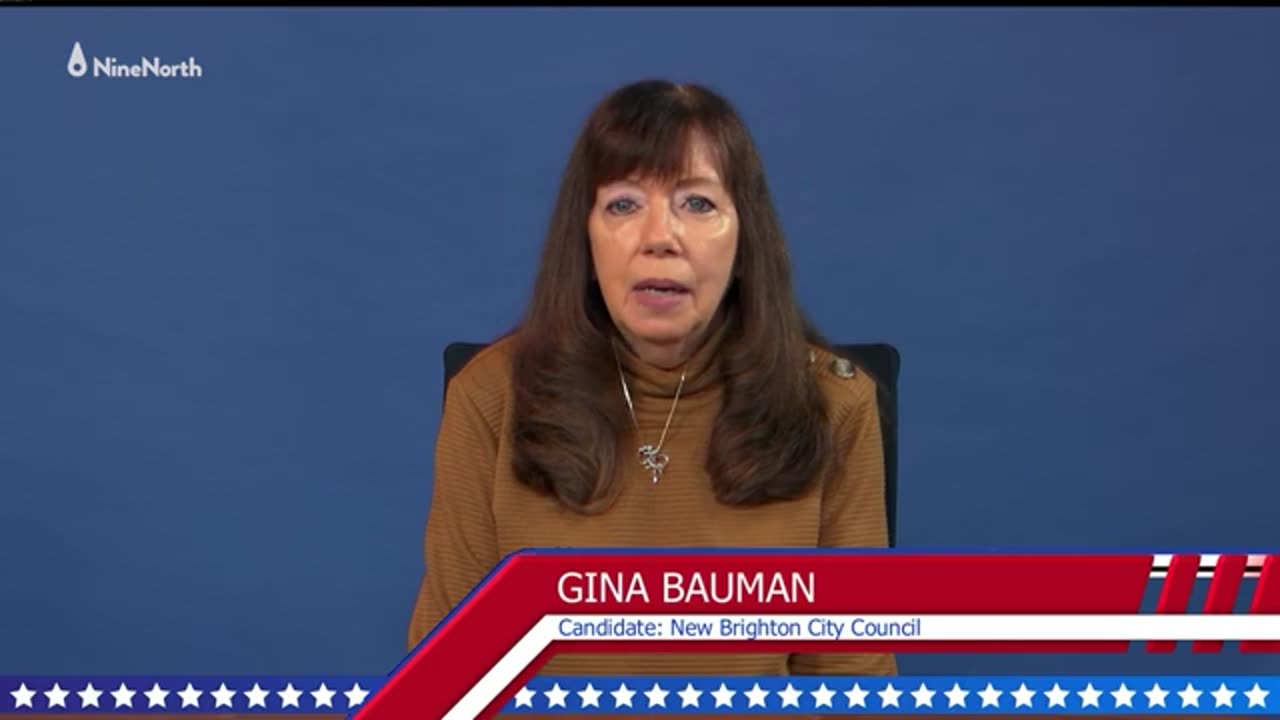 Gina Bauman for New Brighton City Council 2024 Speakout